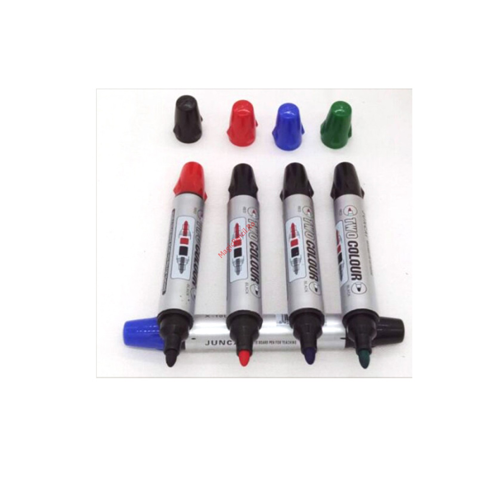 Marker Tabla Magnetica Capete Negru Albastru